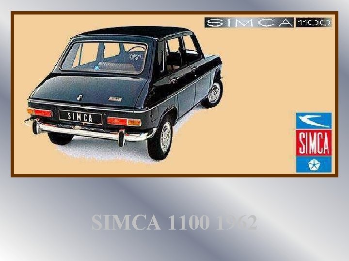 SIMCA 1100 1962 