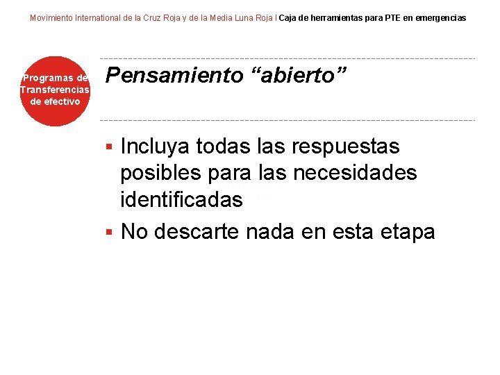 Movimiento International de la Cruz Roja y de la Media Luna Roja I Caja