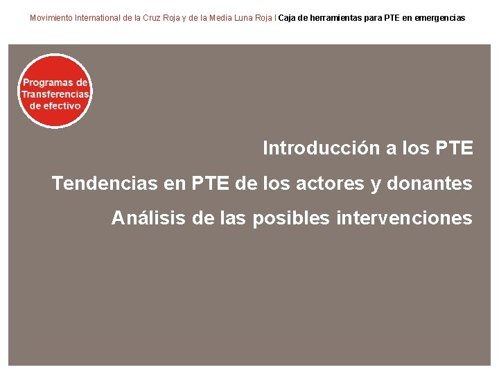 Movimiento International de la Cruz Roja y de la Media Luna Roja I Caja