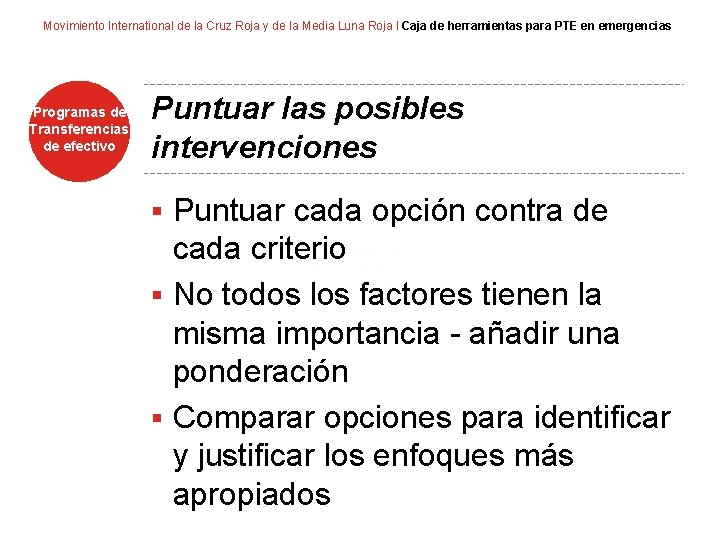 Movimiento International de la Cruz Roja y de la Media Luna Roja I Caja
