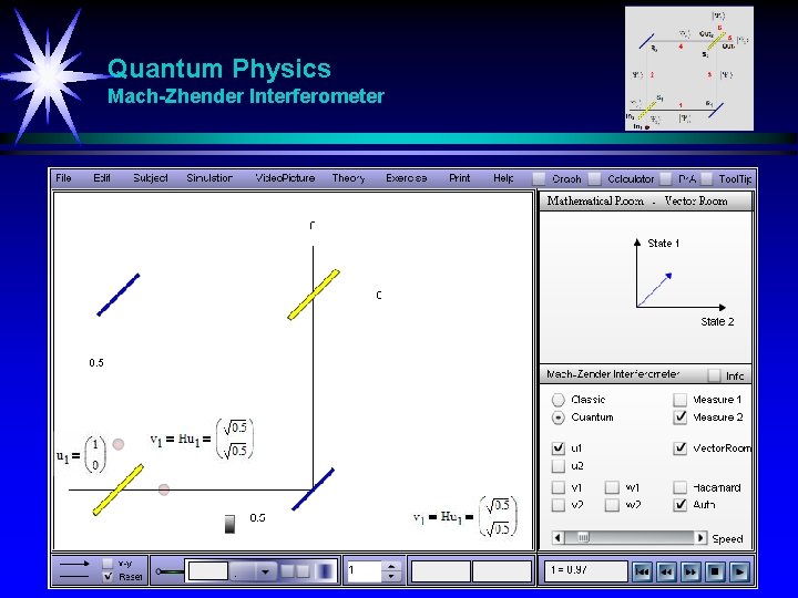 Quantum Physics Mach-Zhender Interferometer 