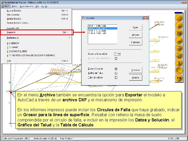 En el menú Archivo también se encuentra la opción para Exportar el modelo a