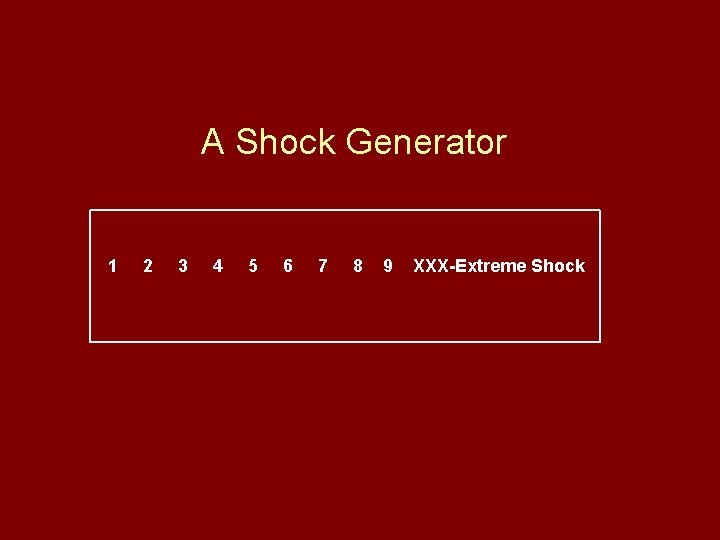 A Shock Generator 1 2 3 4 5 6 7 8 9 XXX-Extreme Shock