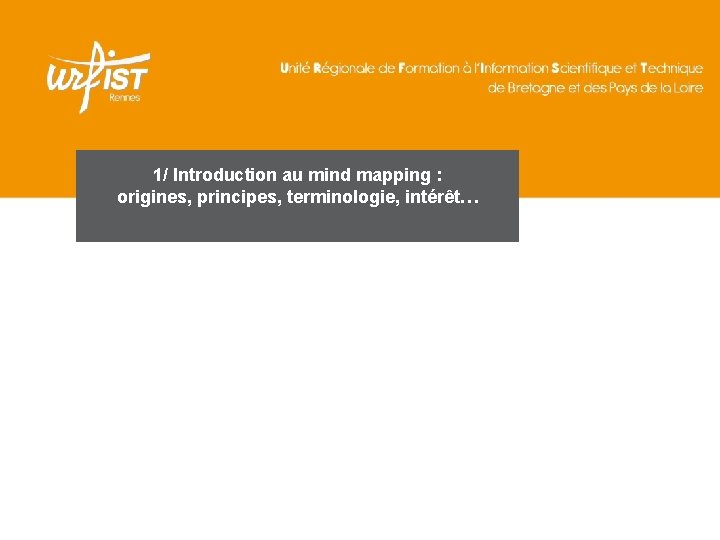 1/ Introduction au mind mapping : origines, principes, terminologie, intérêt… 