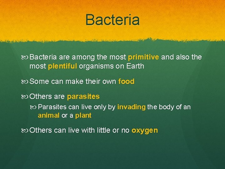 Bacteria are among the most primitive and also the most plentiful organisms on Earth