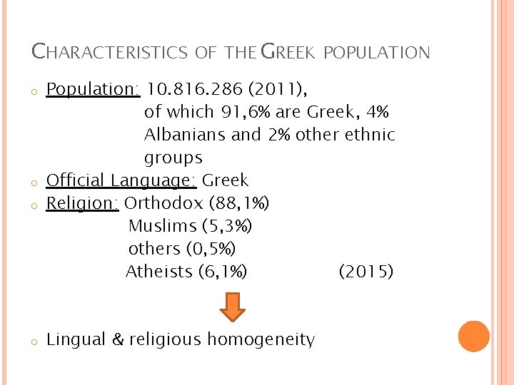 GREEK TRADITIONS 1 An introduction to Greek Culture