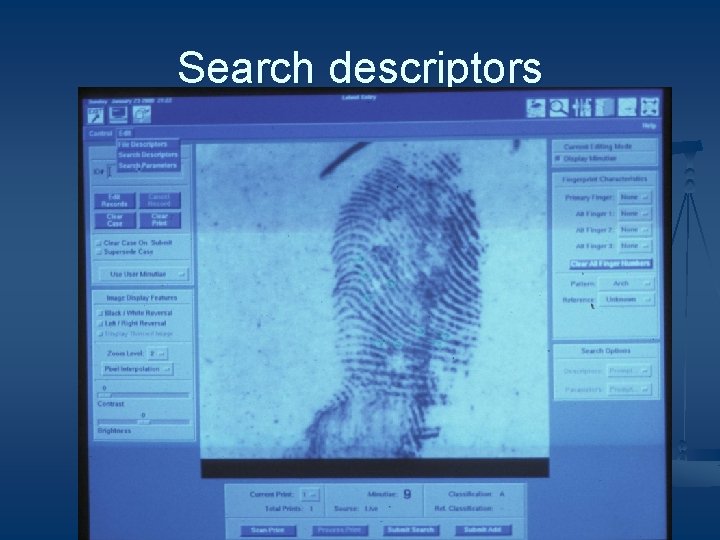 Search descriptors 