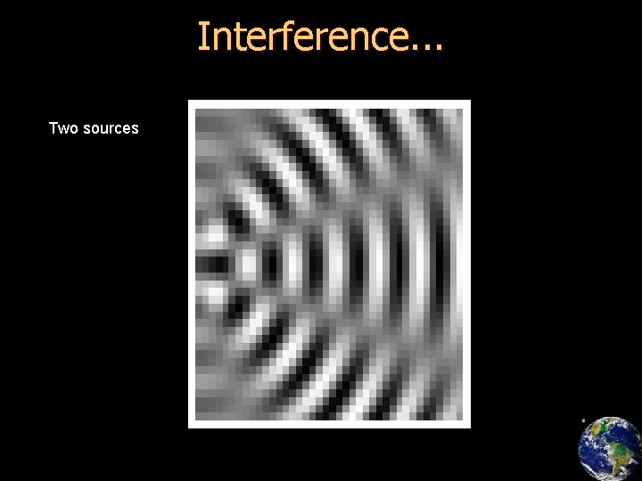 Interference. . . Two sources 