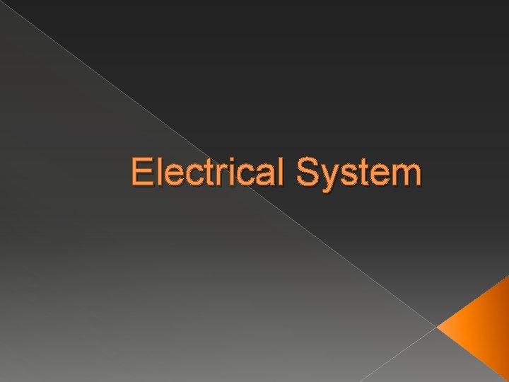 Electrical System 