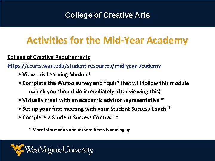 College of Creative Arts Activities for the Mid-Year Academy College of Creative Requirements https: College of Creative Arts Activities for the Mid-Year Academy College of Creative Requirements https: