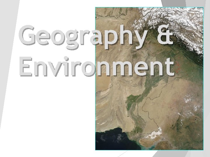 Geography & Environment 
