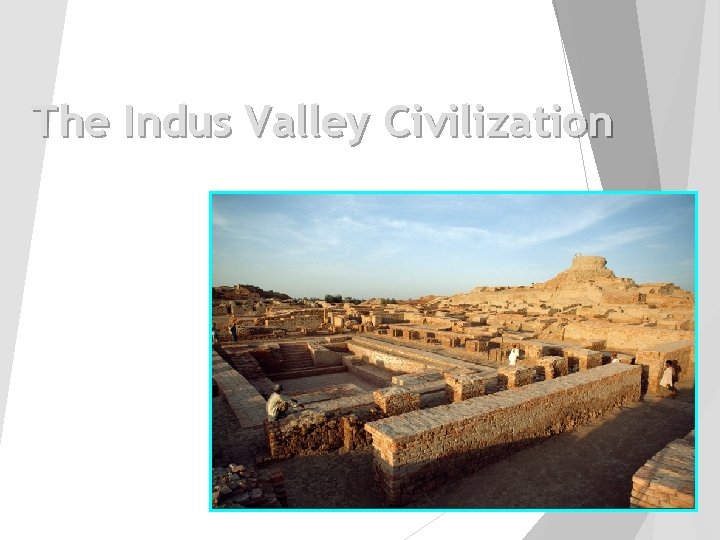 The Indus Valley Civilization 