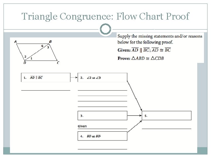 Triangle Congruence: Flow Chart Proof 