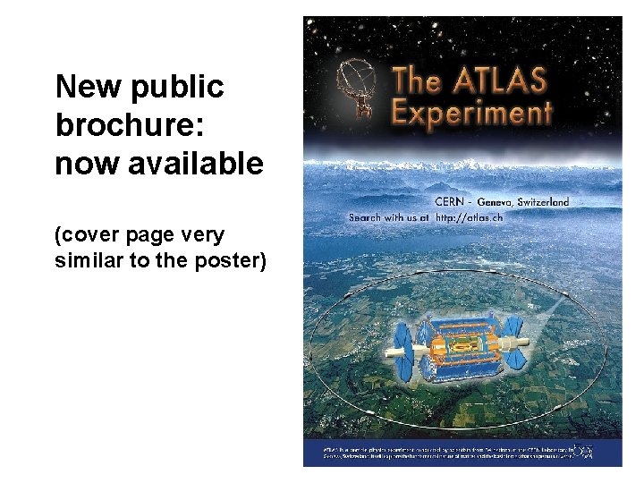 New public brochure: now available (cover page very similar to the poster) 