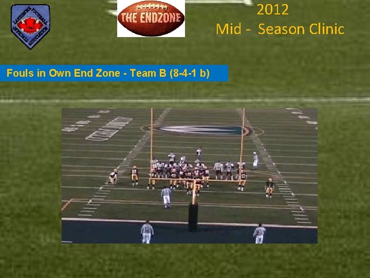 2012 Mid - Season Clinic Fouls in Own End Zone - Team B (8