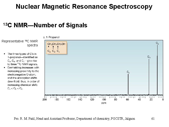 Nuclear Magnetic Resonance Spectroscopy 13 C NMR—Number of Signals Representative 13 C NMR spectra