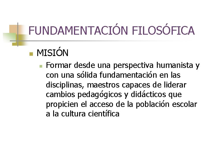 PROYECTO PEDAGGICO LICENCIATURA EN EDUCACIN BSICA NFASIS CIENCIAS