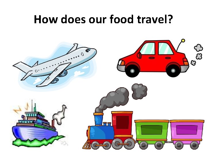 How does our food travel? 