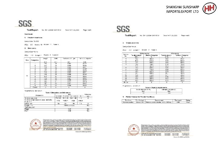 SHANGHAI SUNSHARP IMPORT&EXPORT LTD 