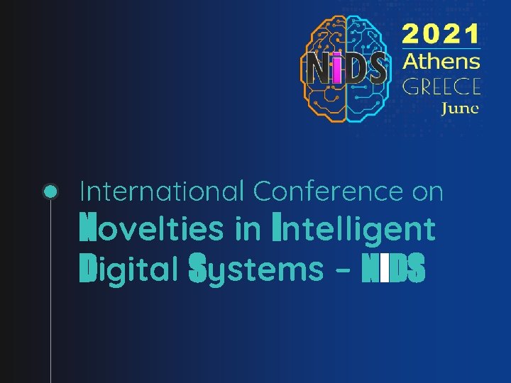 International Conference on Novelties in intelligent Digital Systems – Ni. DS 