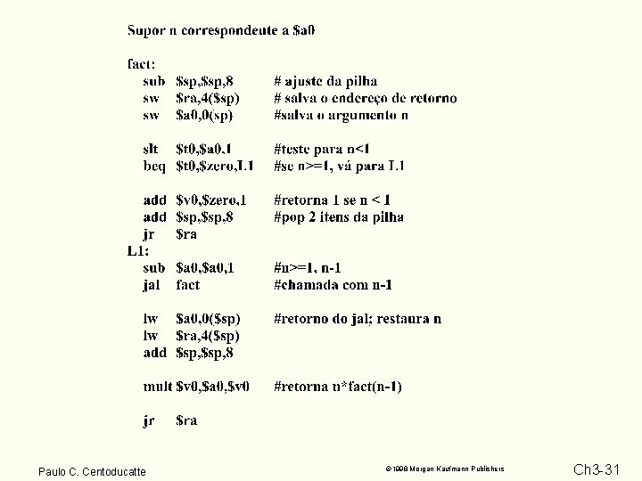 Paulo C. Centoducatte 1998 Morgan Kaufmann Publishers Ch 3 -31 