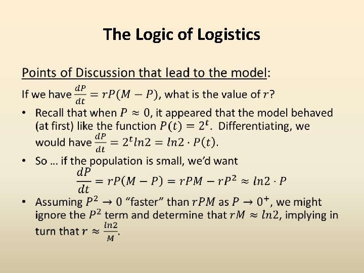 The Logic of Logistics • 