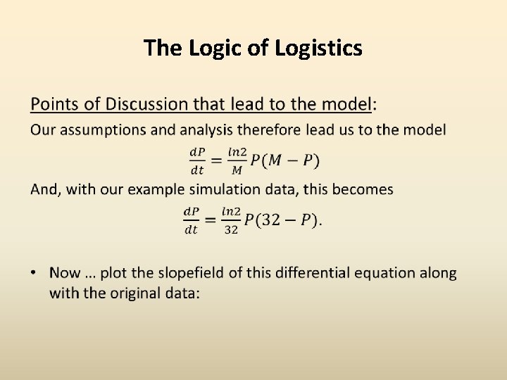 The Logic of Logistics • 