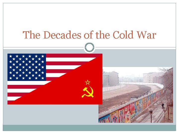 The Decades of the Cold War I After