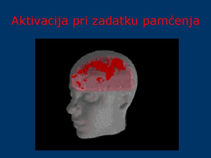 Aktivacija pri zadatku pamćenja 