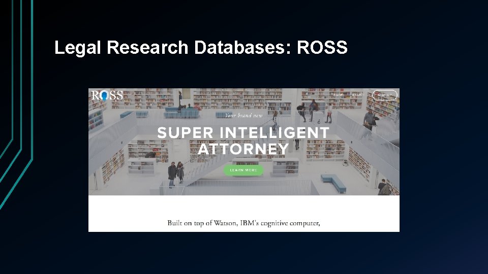 Legal Research Databases: ROSS 