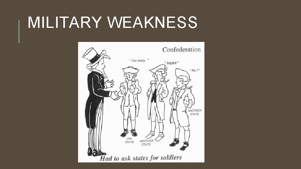 MILITARY WEAKNESS 