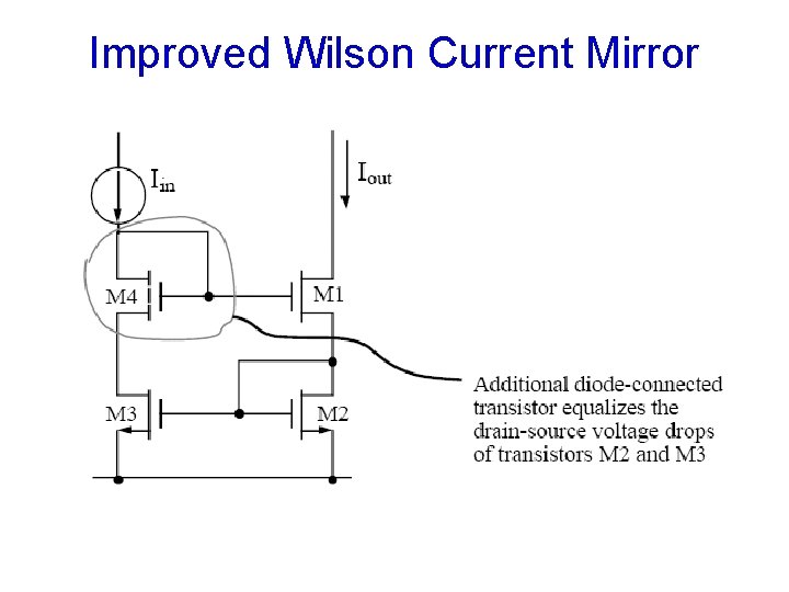 Improved Wilson Current Mirror 