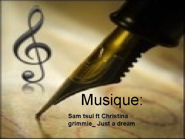 Musique: Sam tsui ft Christina grimmie_ Just a dream 