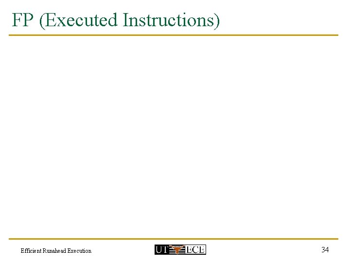 FP (Executed Instructions) Efficient Runahead Execution 34 