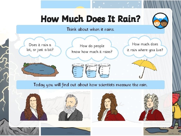 How Much Does It Rain? Think about when it rains. Does it rain a
