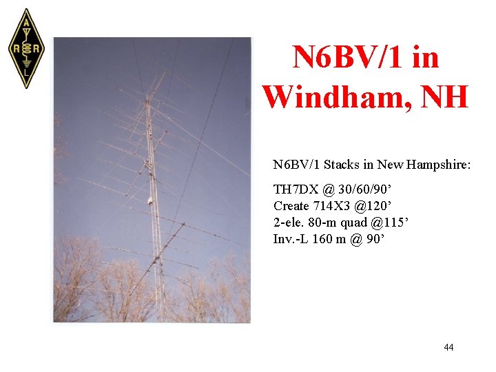 N 6 BV/1 in Windham, NH N 6 BV/1 Stacks in New Hampshire: TH