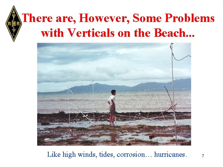 There are, However, Some Problems with Verticals on the Beach. . . Like high