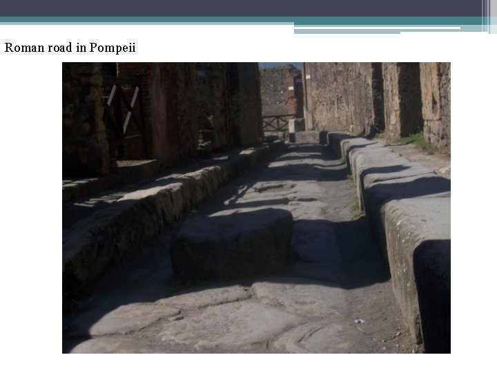 Roman road in Pompeii 