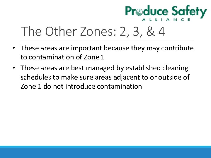 The Other Zones: 2, 3, & 4 • These areas are important because they