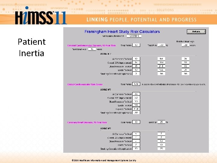Patient Inertia © 2010 Healthcare Information and Management Systems Society 