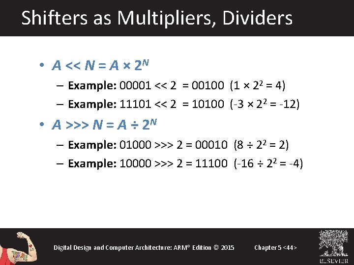 Shifters as Multipliers, Dividers • A << N = A × 2 N – Shifters as Multipliers, Dividers • A << N = A × 2 N –
