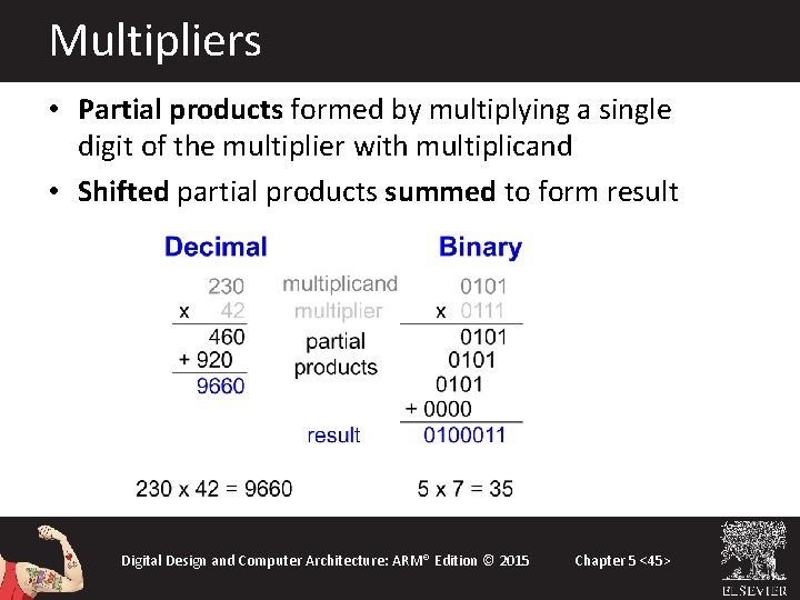 Multipliers • Partial products formed by multiplying a single digit of the multiplier with Multipliers • Partial products formed by multiplying a single digit of the multiplier with