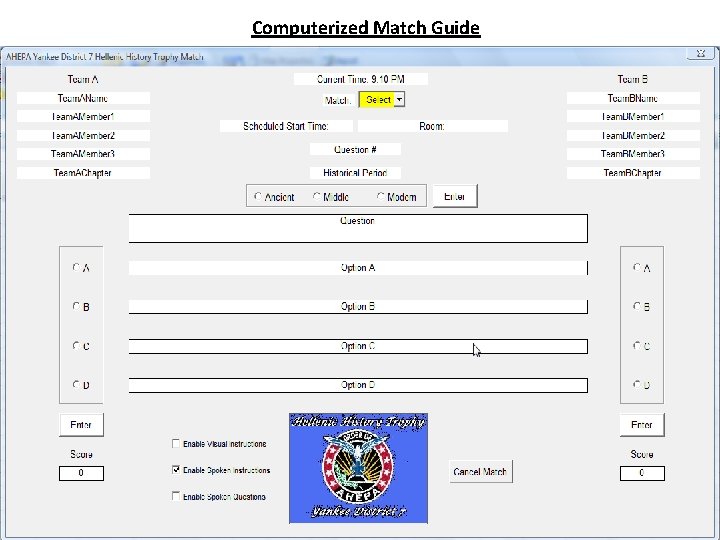 Computerized Match Guide 