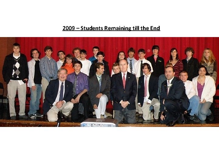 2009 – Students Remaining till the End 