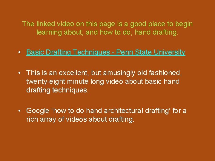 The linked video on this page is a good place to begin learning about,