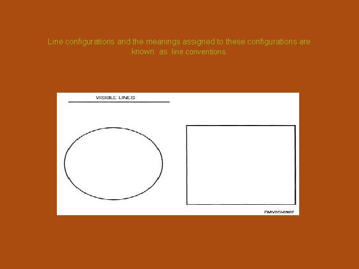 Line configurations and the meanings assigned to these configurations are known as line conventions.