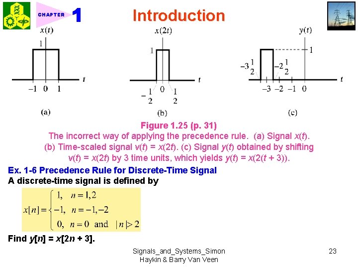 CHAPTER Introduction Figure 1. 25 (p. 31) The incorrect way of applying the precedence CHAPTER Introduction Figure 1. 25 (p. 31) The incorrect way of applying the precedence