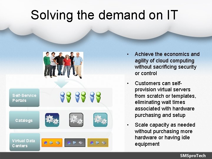 Solving the demand on IT • Achieve the economics and agility of cloud computing