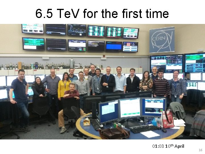 6. 5 Te. V for the first time 01: 03 10 th April 16