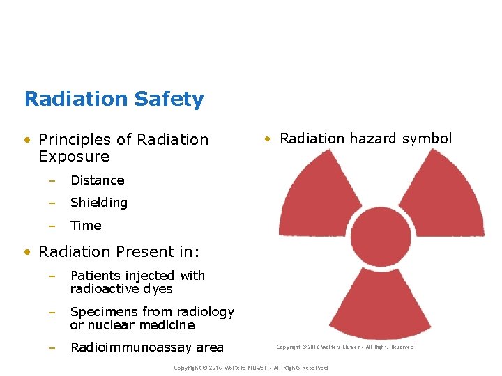 Radiation Safety • Principles of Radiation Exposure – Distance – Shielding – Time • Radiation Safety • Principles of Radiation Exposure – Distance – Shielding – Time •